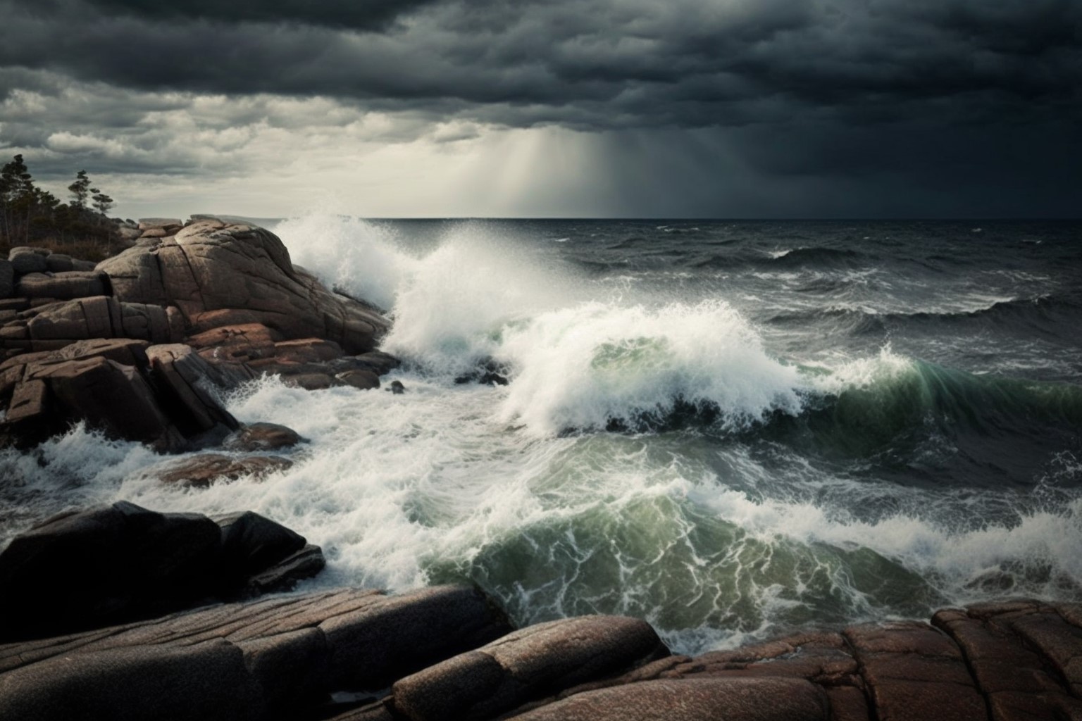 Storm på västkusten